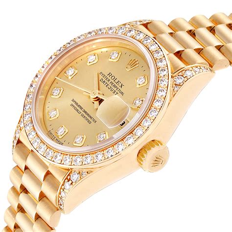 womens oversized rolex|Rolex gold watches for women.